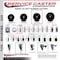 Service Caster 4'' Soft Rubber Wheel Swivel 7/16'' Grip Ring Stem Caster with Brake SCC-GR20S414-SRS-PLB-716138 - alternate 4
